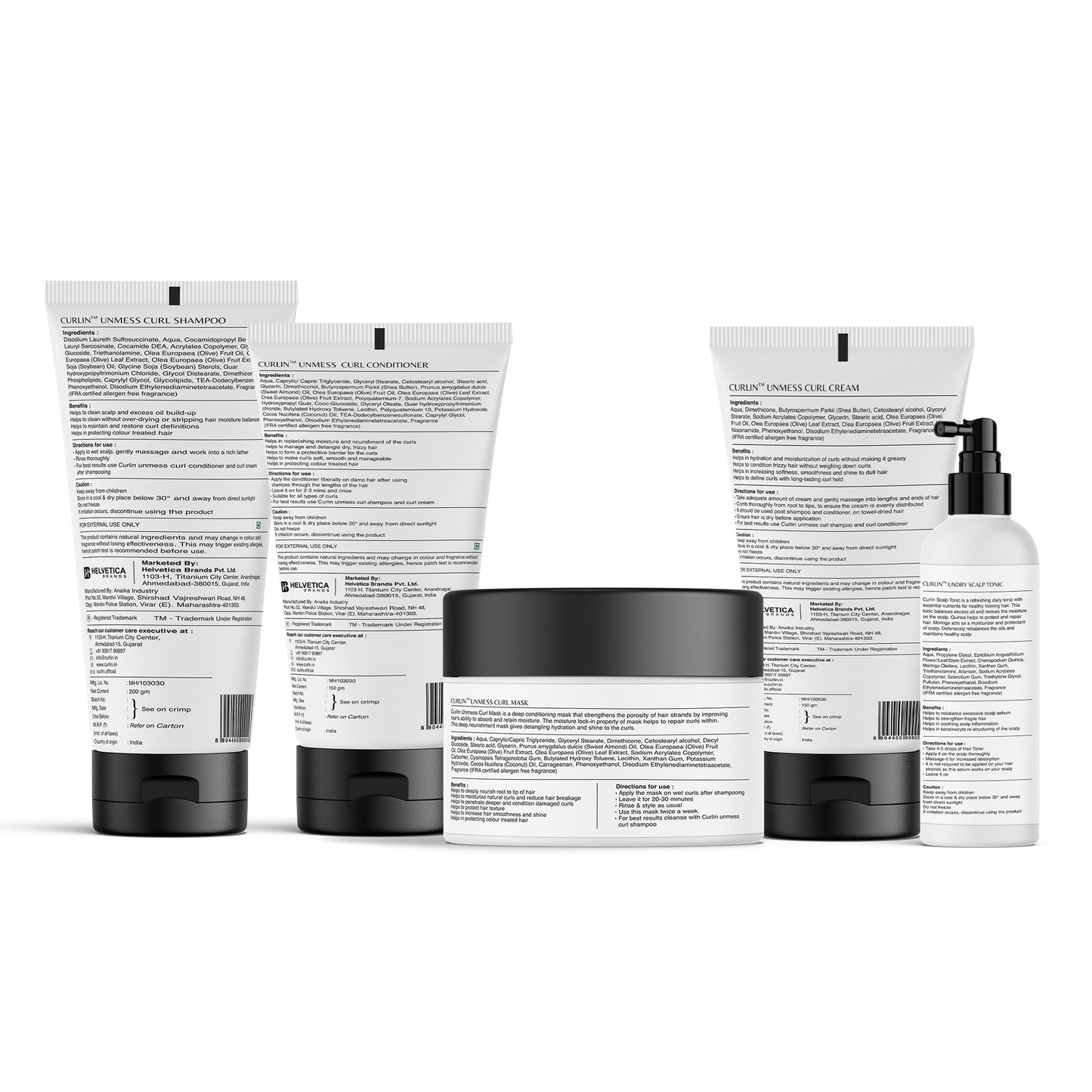 The Ultimate Curl Kit - Shampoo + Conditioner + Mask + Cream + Tonic