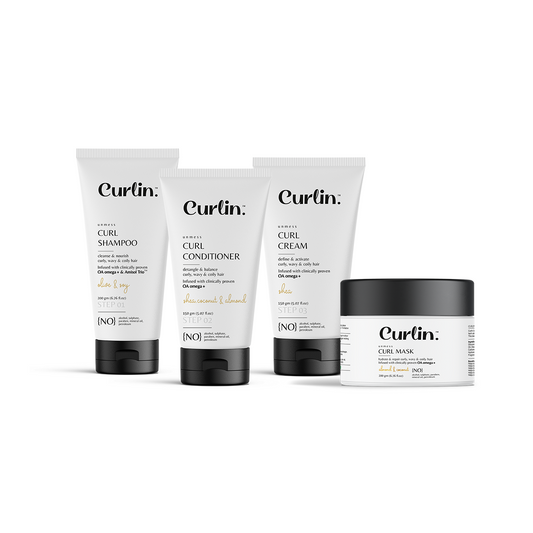 Curlin Pro Hydration Boost Kit - Shampoo + Conditioner + Cream + Mask